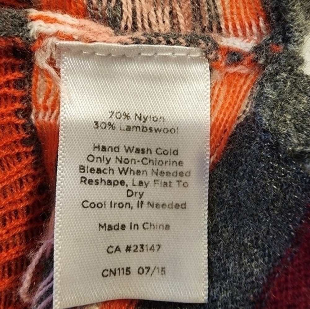Talbots Lambswool Blend Geometric Pattern Size Me… - image 6